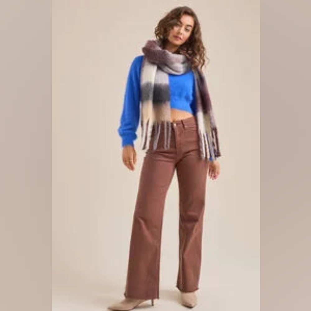 Altar'd State Luna Straight Leg Pants Brown Size 32 NWT